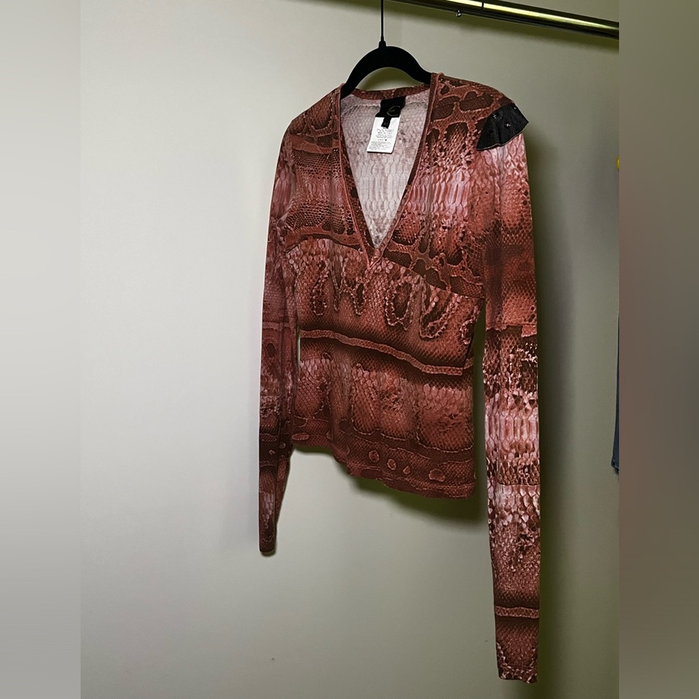 Just Cavalli Snakeskin Printed Shirt